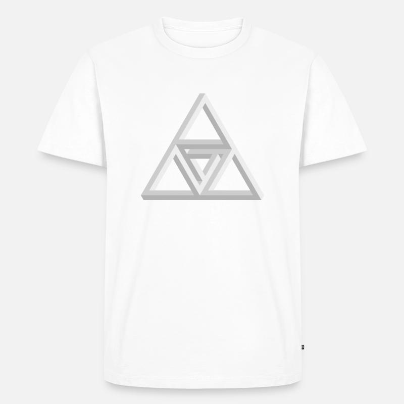 impossible triangle - Men's Premium Organic T-Shirt - white
