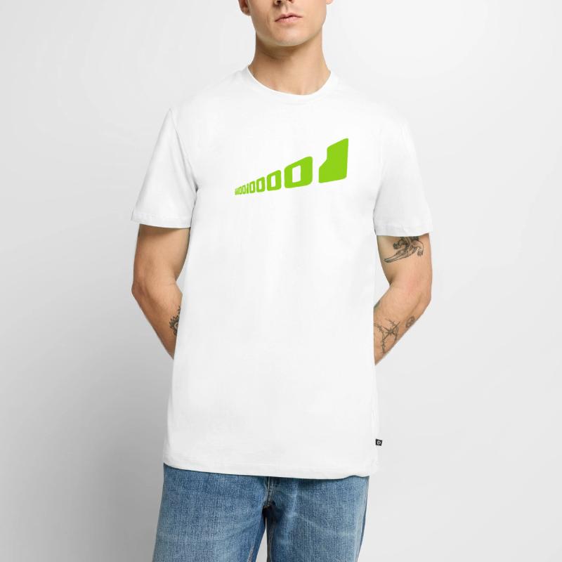 Binary Code Program Language Men's Premium Organic T-Shirt