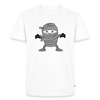 momie - T-shirt Premium bio Homme - blanc - Devant - Nico (187cm)