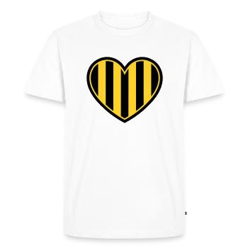 Rodent heart - Men's Premium Organic T-Shirt - white - Front - Nico (187cm)