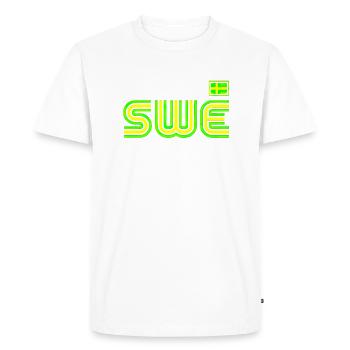 Sweden Sweden flag national norden skandinavia - Men's Premium Organic T-Shirt - white - Front - Nico (187cm)