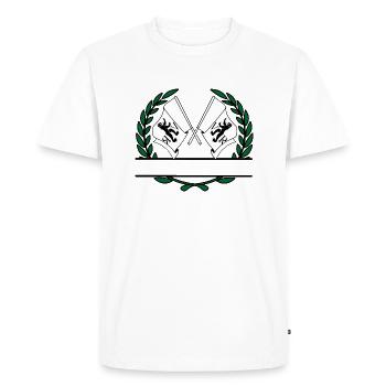 Drapeaux Appenzell Auzerrhoden, Suisse, bannière - T-shirt Premium bio Homme - blanc - Devant - Nico (187cm)