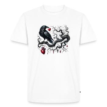 Dark Romance: Gothic Aesthetic - Men's Premium Organic T-Shirt - white - Front - Nico (187cm)