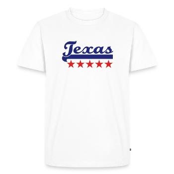 Texas - T-shirt Premium bio Homme - blanc - Devant - Nico (187cm)