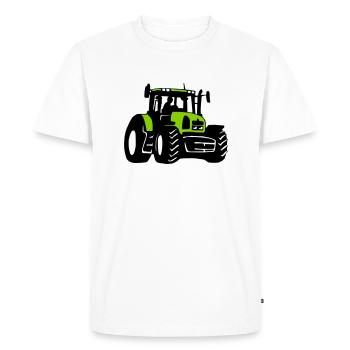 Traktor (3 color) - T-shirt Premium bio Homme - blanc - Devant - Nico (187cm)