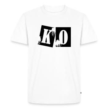 ko_boxing_01 - T-shirt Premium bio Homme - blanc - Devant - Nico (187cm)