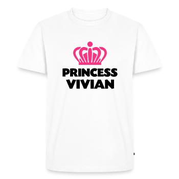 Princess vivian name thing crown - Men's Premium Organic T-Shirt - white - Front - Nico (187cm)