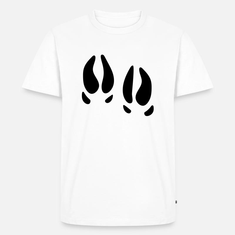 Eberbeine - Männer Premium Bio T-Shirt - Weiß