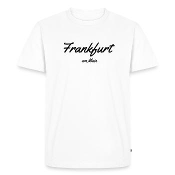 Francfort-sur-le-Main - T-shirt Premium bio Homme - blanc - Devant - Nico (187cm)