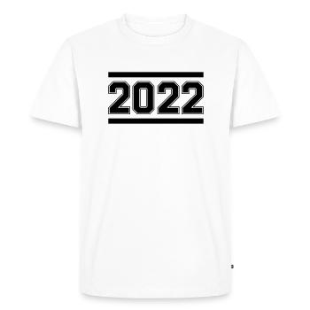 2022 - T-shirt Premium bio Homme - blanc - Devant - Nico (187cm)