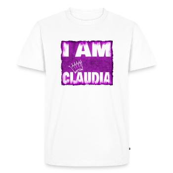Nom du roi Claudia - T-shirt Premium bio Homme - blanc - Devant - Nico (187cm)