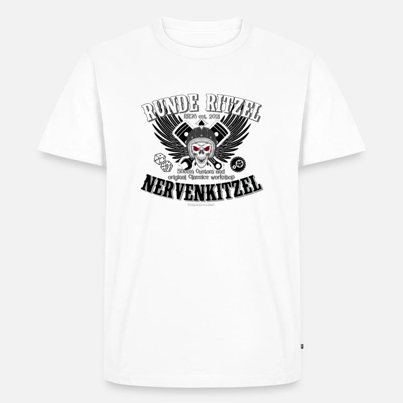 Custom and Classic Workshop - Männer Premium Bio T-Shirt - Weiß