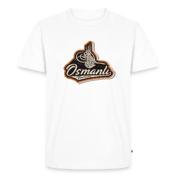Osmanlı - Men's Premium Organic T-Shirt - white - Front - Nico (187cm)