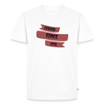 1976 - Men's Premium Organic T-Shirt - white - Front - Nico (187cm)