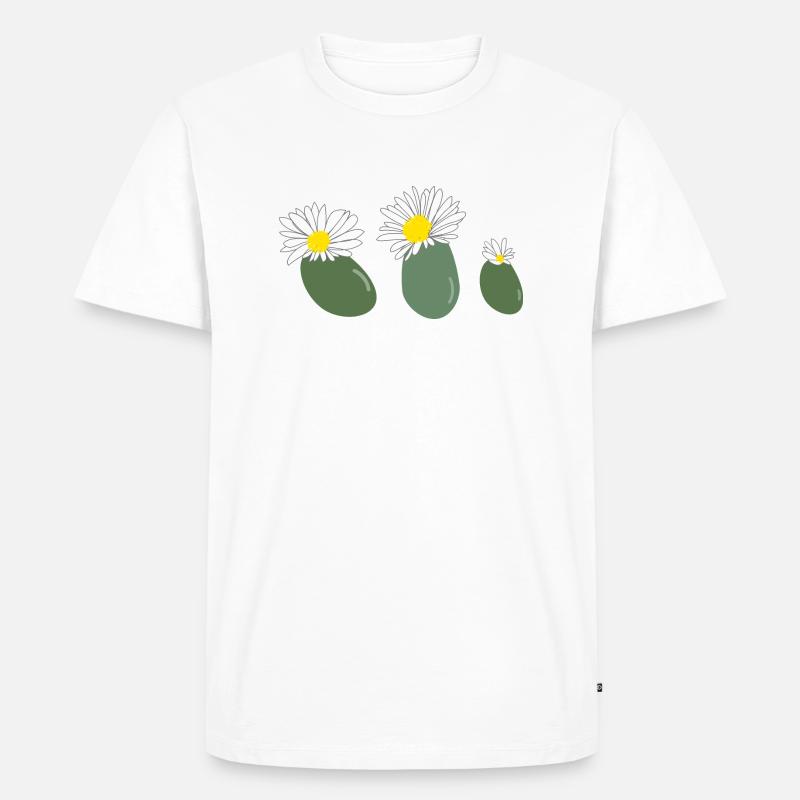Fleur de lithops2 - T-shirt Premium bio Homme - blanc