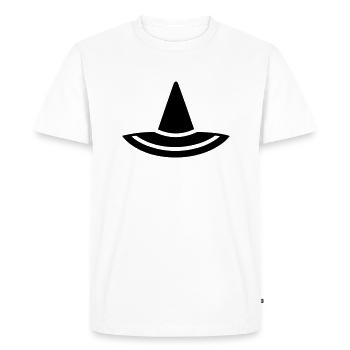 chapeau - T-shirt Premium bio Homme - blanc - Devant - Nico (187cm)
