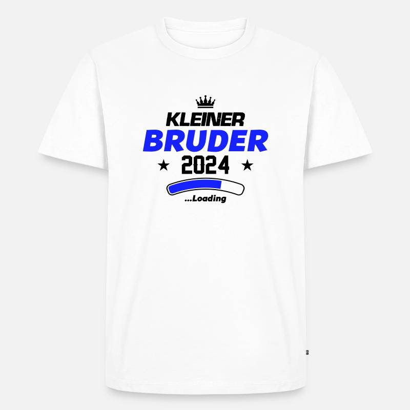 kleiner bruder 2024 loading - Männer Premium Bio T-Shirt - Weiß