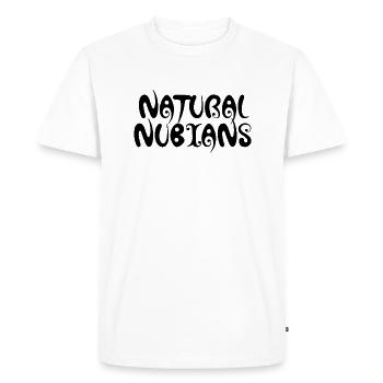 NATURAL NUBIANS b - Men's Premium Organic T-Shirt - white - Front - Nico (187cm)