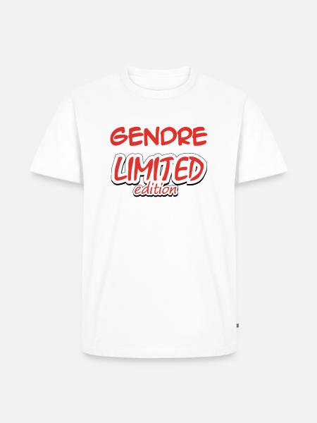 GENDRE LIMITED EDITION - Men's Premium Organic T-Shirt - white