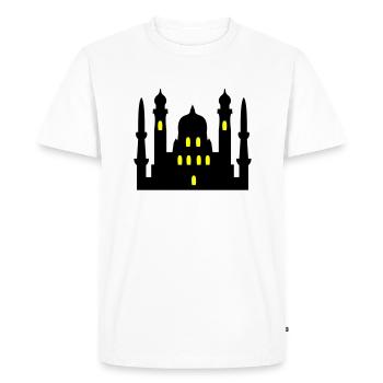 mosquée 02 - T-shirt Premium bio Homme - blanc - Devant - Nico (187cm)