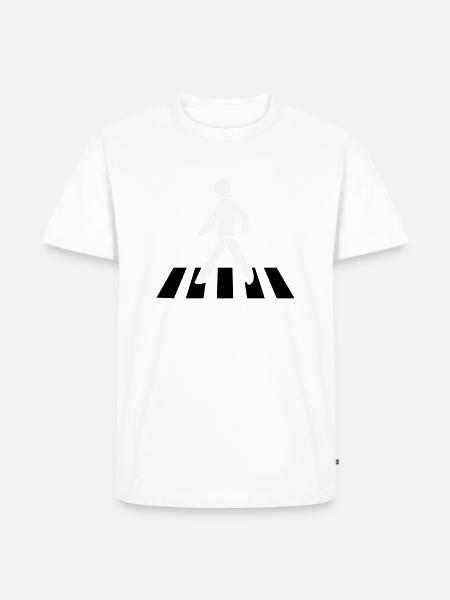 Crossing the zebra crossing - Men's Premium Organic T-Shirt - white