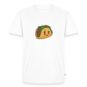 De temps en temps, je m’effondre - Amateur de tacos - T-shirt Premium bio Homme - blanc - Devant - Nico (187cm)