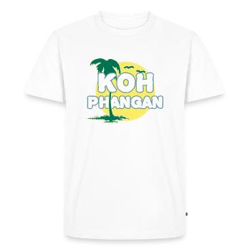 Palmier de pleine lune K8h Phangan - T-shirt Premium bio Homme - blanc - Devant - Nico (187cm)