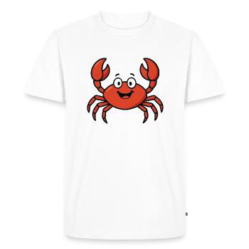 Krabbe Comic - Men's Premium Organic T-Shirt - white - Front - Nico (187cm)