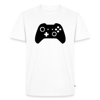 manette - T-shirt Premium bio Homme - blanc - Devant - Nico (187cm)