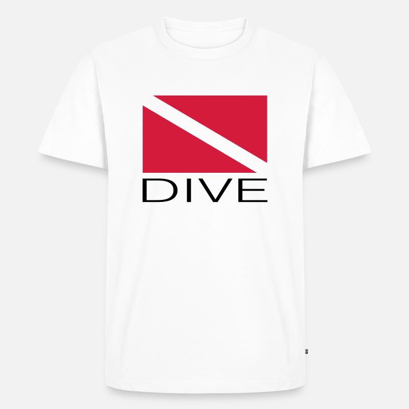 DIVE - T-shirt Premium bio Homme - blanc