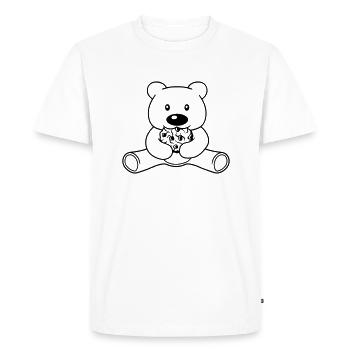manger biscuit biscuit faim délicieuse grignoter baer sues - T-shirt Premium bio Homme - blanc - Devant - Nico (187cm)