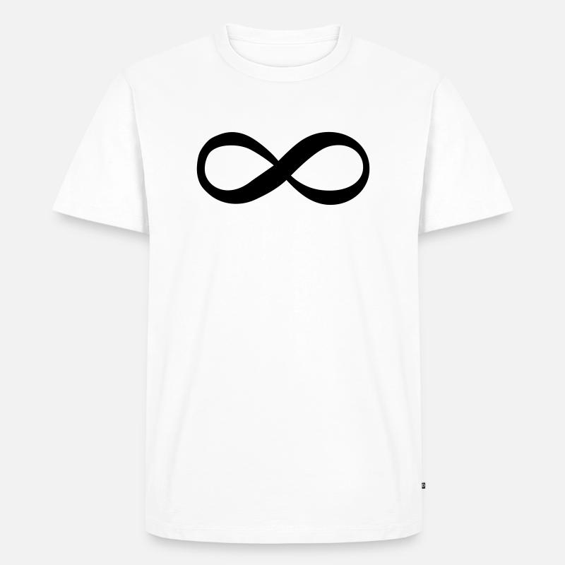 unendlich - Männer Premium Bio T-Shirt - Weiß