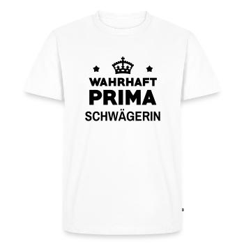 Schwägerin - Sister in law - Belle Soeur - Baby - Men's Premium Organic T-Shirt - white - Front - Nico (187cm)