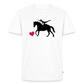 Voltige - T-shirt Premium bio Homme - blanc - Devant - Nico (187cm)