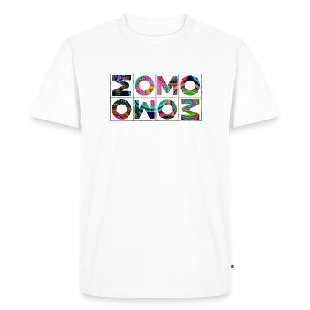 OM Mantra Mandala - Men's Premium Organic T-Shirt - white - Front - Nico (187cm)