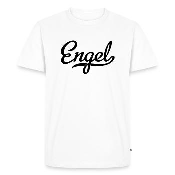 ANGE - T-shirt Premium bio Homme - blanc - Devant - Nico (187cm)