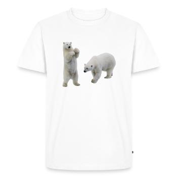 Polar bear - Men's Premium Organic T-Shirt - white - Front - Nico (187cm)