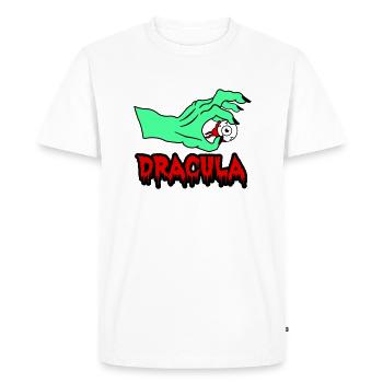 Dracula - T-shirt Premium bio Homme - blanc - Devant - Nico (187cm)