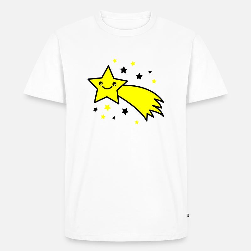 Sternschnuppe - Männer Premium Bio T-Shirt - Weiß