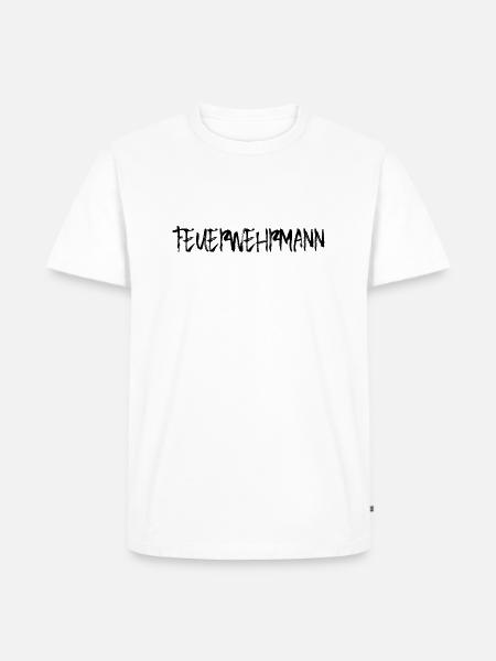 Feuerwehrmann - Männer Premium Bio T-Shirt - Weiß