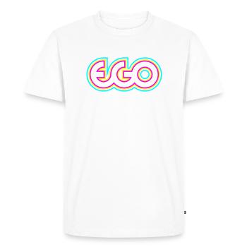 ego néon - T-shirt Premium bio Homme - blanc - Devant - Nico (187cm)