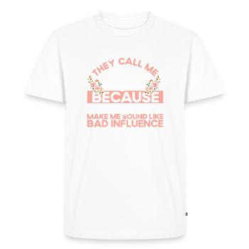 They call me lollipop grandma gift - Men's Premium Organic T-Shirt - white - Front - Nico (187cm)