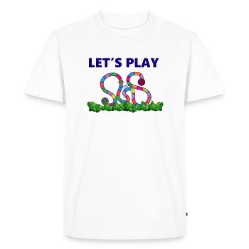 Boardgame Chess Backgammon Game Night - Men's Premium Organic T-Shirt - white - Front - Nico (187cm)
