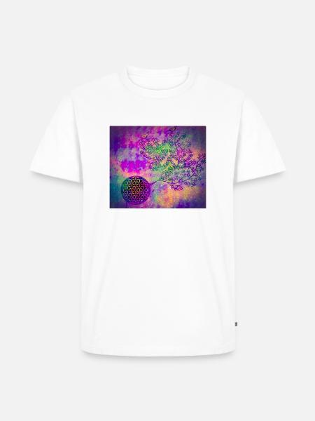 persischer Lebensbaum - Männer Premium Bio T-Shirt - Weiß