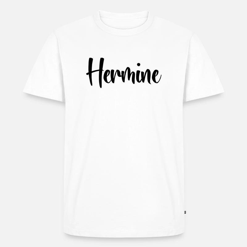 Name - Hermine - Männer Premium Bio T-Shirt - Weiß