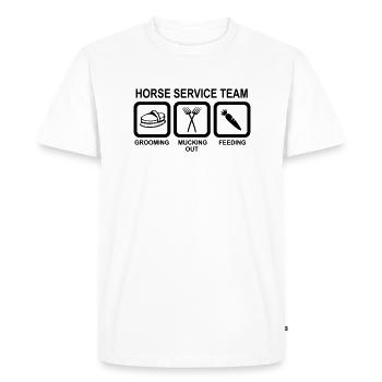 Palefreniers - T-shirt Premium bio Homme - blanc - Devant - Nico (187cm)