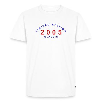 2005 Édition Limitée Classique - T-shirt Premium bio Homme - blanc - Devant - Nico (187cm)