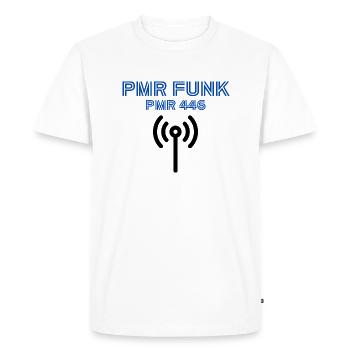 Opérateur RADIO PMR - T-shirt Premium bio Homme - blanc - Devant - Nico (187cm)