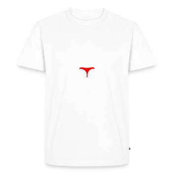 Embrasse mon S - T-shirt Premium bio Homme - blanc - Devant - Nico (187cm)