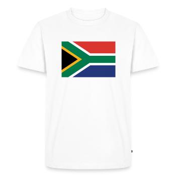 Afrique du Sud - T-shirt Premium bio Homme - blanc - Devant - Nico (187cm)